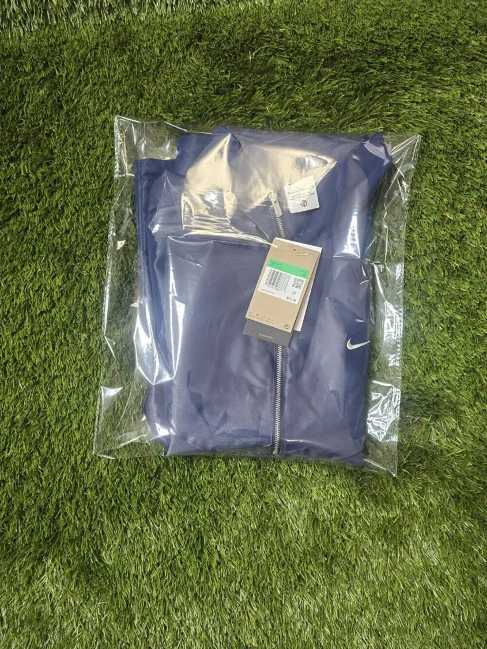 Nike Women Navy Blue Sportswear Shine Windrunner Full Zip Vest XL HV2472-410 NWT